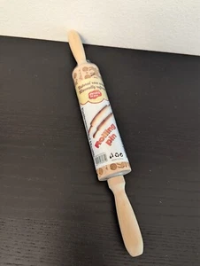 Christmas Rolling Pin Engraved Carved Wood Embossing Baking Deer Christmas NEW - Picture 1 of 8