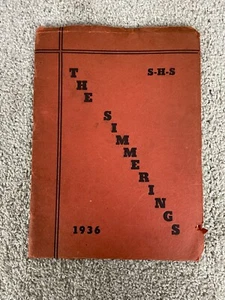 Vintage The Simmerings SHS 1936 Commencement Edition St Albans Rotary Club - Picture 1 of 15