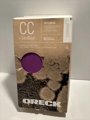 Oreck AK1CC6H SaniSeal Vacuum Bag 5 Pack 743808970235 HEPA Media Open Box - Image 1 of 4