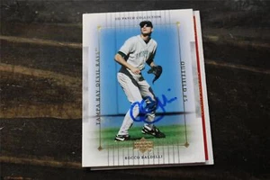 ROCCO BALDELLI MUY DURO BOSTON RED SOX/ TAMPA BAY RAYS TARJETA AUTOGRAFIADA - Imagen 1 de 1