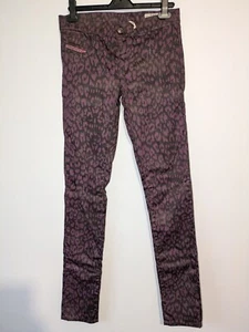 Diesel Livier SP Damen Jeggings - W27 L33 - Lila Leopardenmuster Super Slim - Bild 1 von 15