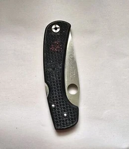 Spyderco Wayne Goddard Clipit Lockback Knife ATS-55 Blade Black FRN Scales - Picture 1 of 11