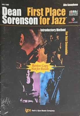 Alto Saxophone First Place For Jazz Dean Sorenson Introductory Method Song Book - Image 1 of 4