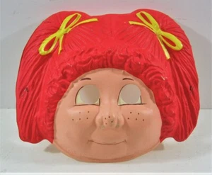 Vintage 1983 OAA Colorful Cabbage Patch Plastic Halloween Mask - Picture 1 of 1
