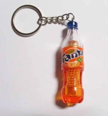 FANTA Orange Soda Bottle KEYCHAIN Keyring Novelty Malaysia 3D 2.5" Tall Resin - Image 1 of 4