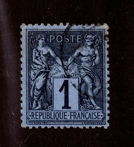 FRANCE #87 <PRUSSIAN BLUE> USED CAT V. $5,500.00 (1606015) - Picture 1 of 1