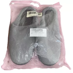 Men’s clog slippers gray size 10M Indoor/Outdoor Rubber Sole Memory Foam New - Picture 1 of 8