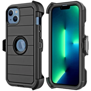 For Apple iPhone 14 /Pro Max Hybrid TPU Combo Holster Belt Clip Stand Case Cover - Picture 1 of 36