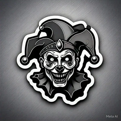 Evil jester Camiseta Diseño Gráfico Unisex Camiseta Foto 1 de 4