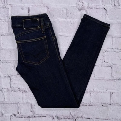 Vintage Diesel Matic Skinny Fit Low Rise Dark Blue Cotton & Elastic Denim Jeans - Image 1 of 4
