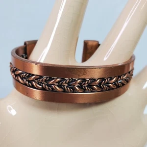 Vintage Kupfer Armreif Armband Unisex Deko innen geflochten Stil - Bild 1 von 3