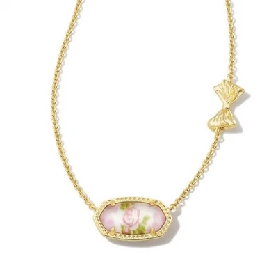 🎀LoveShackFancy🎀 x KS Collar Elisa Marie Rosa Floreciente Reliquia Foto 1 de 4