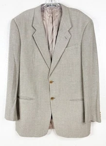 Armani Sport Coat 44 R Tan Tweed Italian Wool Neiman Marcus 2 Button  Blazer EUC - Picture 1 of 9