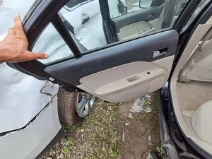 2007 Ford Fusion Left Rear Door Interior Trim Panel Black Used 3280797 - Picture 1 of 24