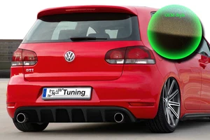 Ingo Noak Heckansatz Heck Diffusor Spoiler  ABS für Golf 6 GTI +GTD in OEM Optik - Bild 1 von 2