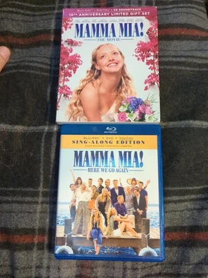 Mamma Mia (10th Anniversary Gift Set Blu-ray/DVD Soundtrack) +Here We Go Again Foto 1 de 4