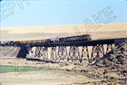 ZL-2419 Original Slide MILW Freight Trestle Action XL Special to Othello WA 1970