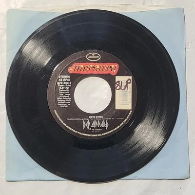Def Leppard ~ Love Bites/ Billys Got A Gun ~ Mercury 45 RPM Record - Image 1 of 4