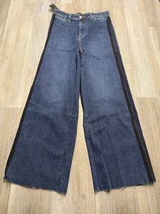 Jeans donna Veronica Barba Ali Gaucho 12" vita alta gamba larga taglia 24 nuovo con etichetta blu - Foto 1 di 18