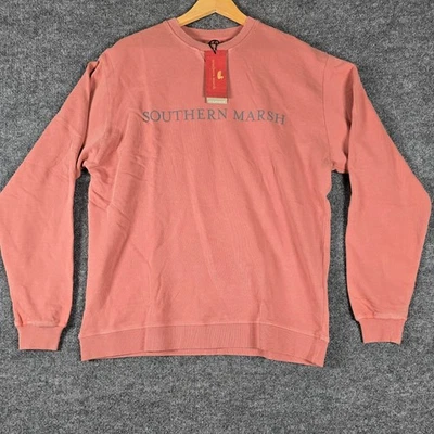 Sudadera Southern Marsh SeaWash Terracota Cuello Redondo Para Hombre Mediana Foto 1 de 4