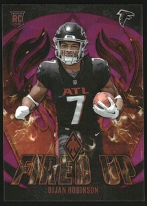 2023 Panini Phoenix Fired Up Pink #8 Bijan Robinson /175 - Picture 1 of 2