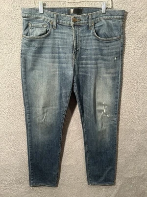 J Brand Tyler Distressed Straight Cut Medium Wash Blue Jeans Men's 36 Denim - Image 1 of 4