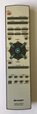 Sharp RRMCG0041SJSA Télécommande d'origine chaîne HiFi CD TAPE  (Réf#D-173) - Photo 1/4