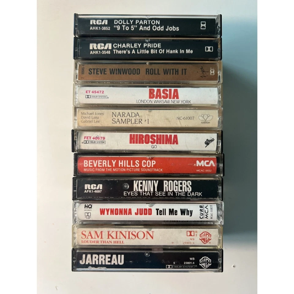 11 RARE Vintage 1970s 1980s 1990s Cassette Tapes Resellers Music Bundle Foto 1 de 3