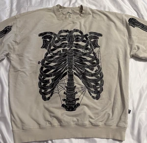 RAGS Skelett Sweatshirt X-Large Beige Halloween Print - Bild 1 von 8