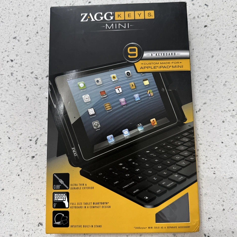 Zagg Keys Mini 9" Keyboard for Apple IPAD Mini   - Image 1 of 1