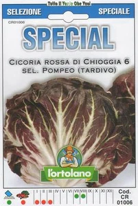Chicorée Rot Von Chioggia Iscxrizione Dedizierte Eli-Gabri 6 Beutel Spezielle - Bild 1 von 1