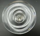 Vintage Dansk Clear Glass Leaded Crystal Round Candle Holder Japan 4" x 2.5"