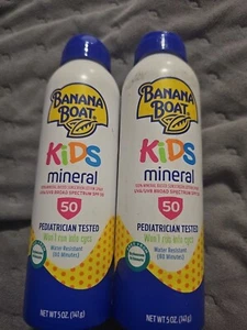 2 NEW Banana Boat Simply Kid Sunscreen Lotion SPF50 No Tear 6+5 oz EXP 1- 2025 - Picture 1 of 1