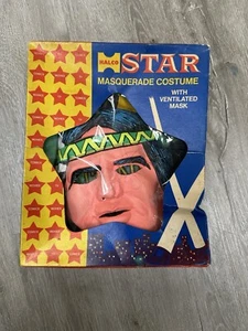 Vintage Halco Star Tonto Costume And Mask Size Medium With Box - Picture 1 of 22