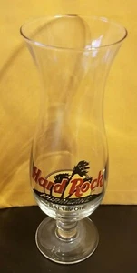 Hard Rock Cafe BALTIMORE Hurricane Glass HRC Logo Palm Trees Glassware 10" - Picture 1 of 3