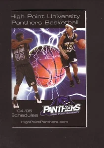 High Point Panthers--2004-04 Basketball Pocket Schedule--Big South - Picture 1 of 2
