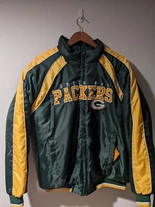 Vintage Y2K Green Bay Packers NFL Football Large Green Jacket - Picture 1 of 6