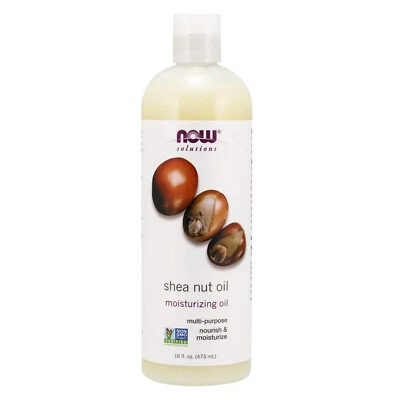 Aceite de nuez de karité NOW - 16 fl oz, para piel y cabello, hidratante y nutritivo, puro Foto 1 de 4