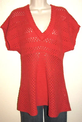 Suéter túnica Calvin Klein Petite para mujer talla PL manga dolman jengibre profundo nueva con etiquetas Foto 1 de 3