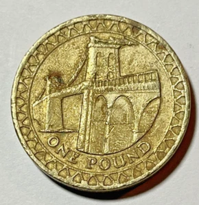 2005 Great Britain 1 Pound Coin Menai Bridge - Picture 1 of 3