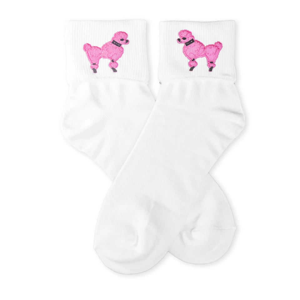 Hip Hop 50s Shop Adult Bobby Socks Vintage Poodle Skirt Dance Costume Accessory - Image 1 of 1