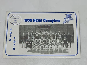 Kentucky Wildcats Basketball Card Foodtown #6 1978 National Champions Vintage - Picture 1 of 2