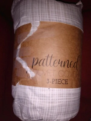 Juego de 3 fundas nórdicas Youmans king california gris paja ropa de cama Foto 1 de 4