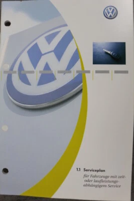 VW Serviceplan "Mai 2002" Ohne Einträge - Serviceheft / Wartungsheft   - Bild 1 von 4