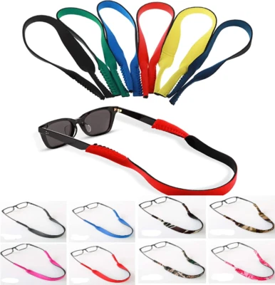 DR JON Neoprene Glasses/Spectacles/ Sunglasses Sport Strap/Cord/Holder - 24 COLOURS UK