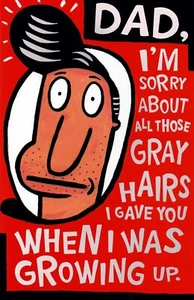 Funny FATHER'S DAY Card, FOR DAD, FROM KID, by American Greetings + Envelope - Picture 1 of 4