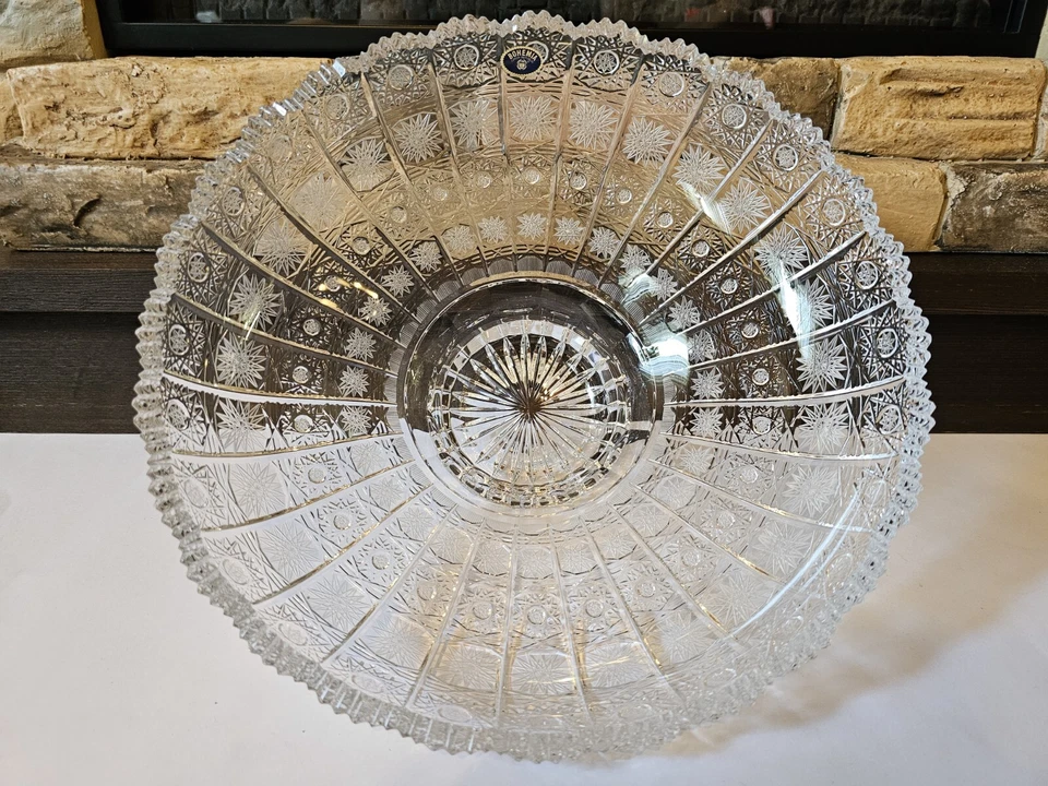 Bohemia 500PK Böhmen Kristall Anbieterschale Queen Lace Cut Pariser Schliff TOP! - Bild 1 von 4