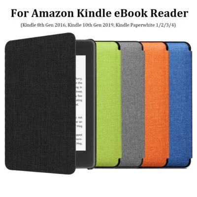 Case Leather Protective Shell Cover For Kindle 8/10th Gen Paperwhite 1/2/3/4 - Image 1 of 4