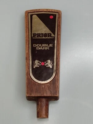 "Double Dark Prior" Vintage Wooden Beer Tap Handle Man Cave Bar Collectible - Image 1 of 4