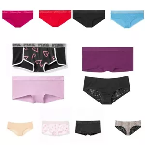 Victoria's Secret PINKES Höschen Unterwäsche Baumwolle Hiphugger Spitze hinten Shortie Panty - Bild 1 von 47